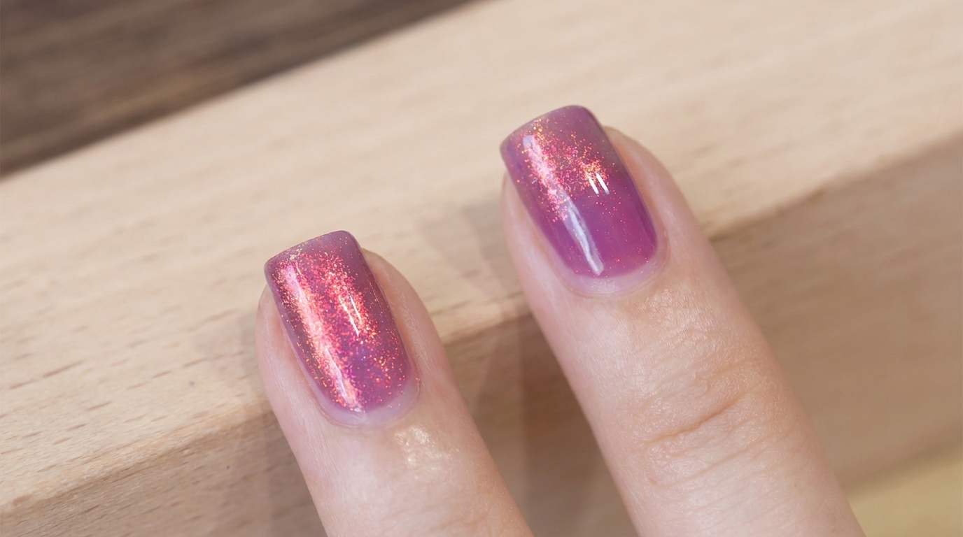 Unghie Sfumate Viola Tramonto Polarizzate — Tutorial Facile