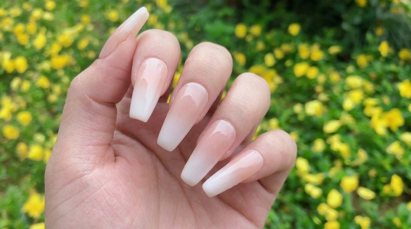 Unghie Ombré Rosa Nude e Bianco Latte — Tutorial Passo per Passo