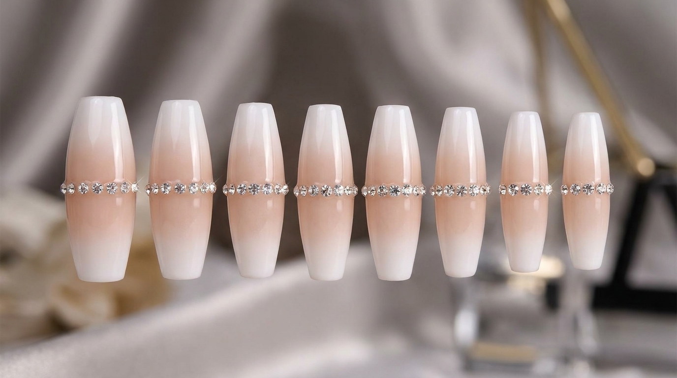 Tutorial Extension Press-On: Sfumatura dal Nude al Bianco Latte