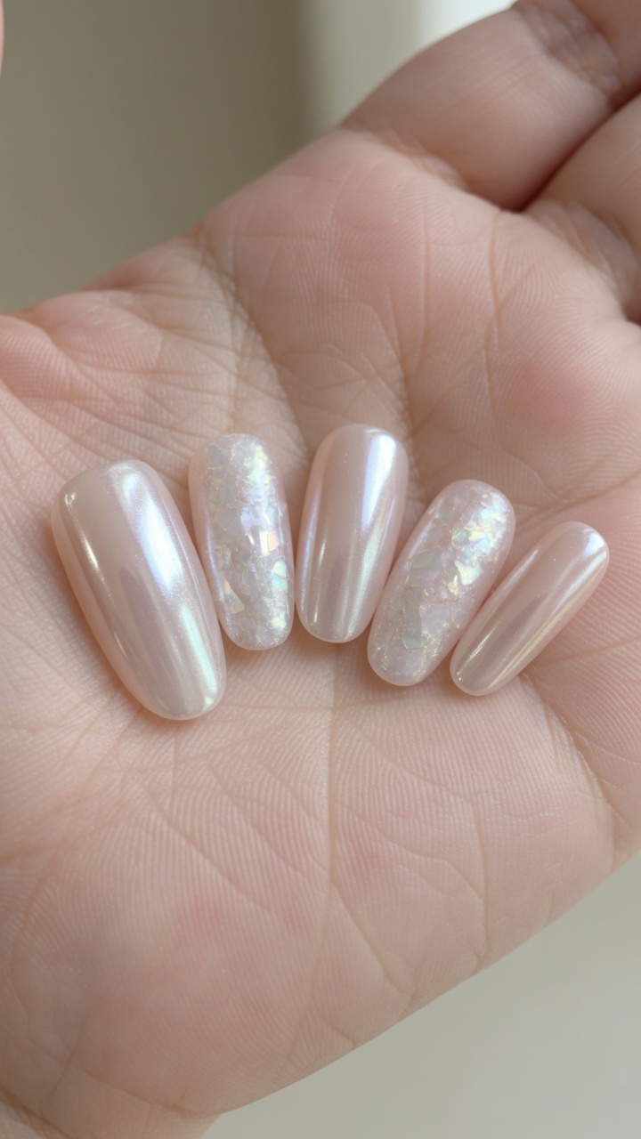 Unghie Pearl Chrome Glazed Donut — Tutorial Elegante Passo dopo Passo