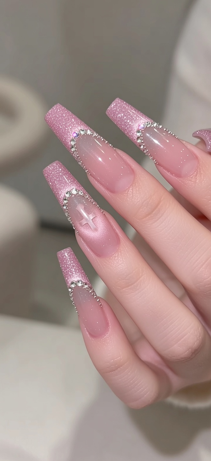 Unghie French Blush e Chrome Hearts: Tutorial Passo dopo Passo
