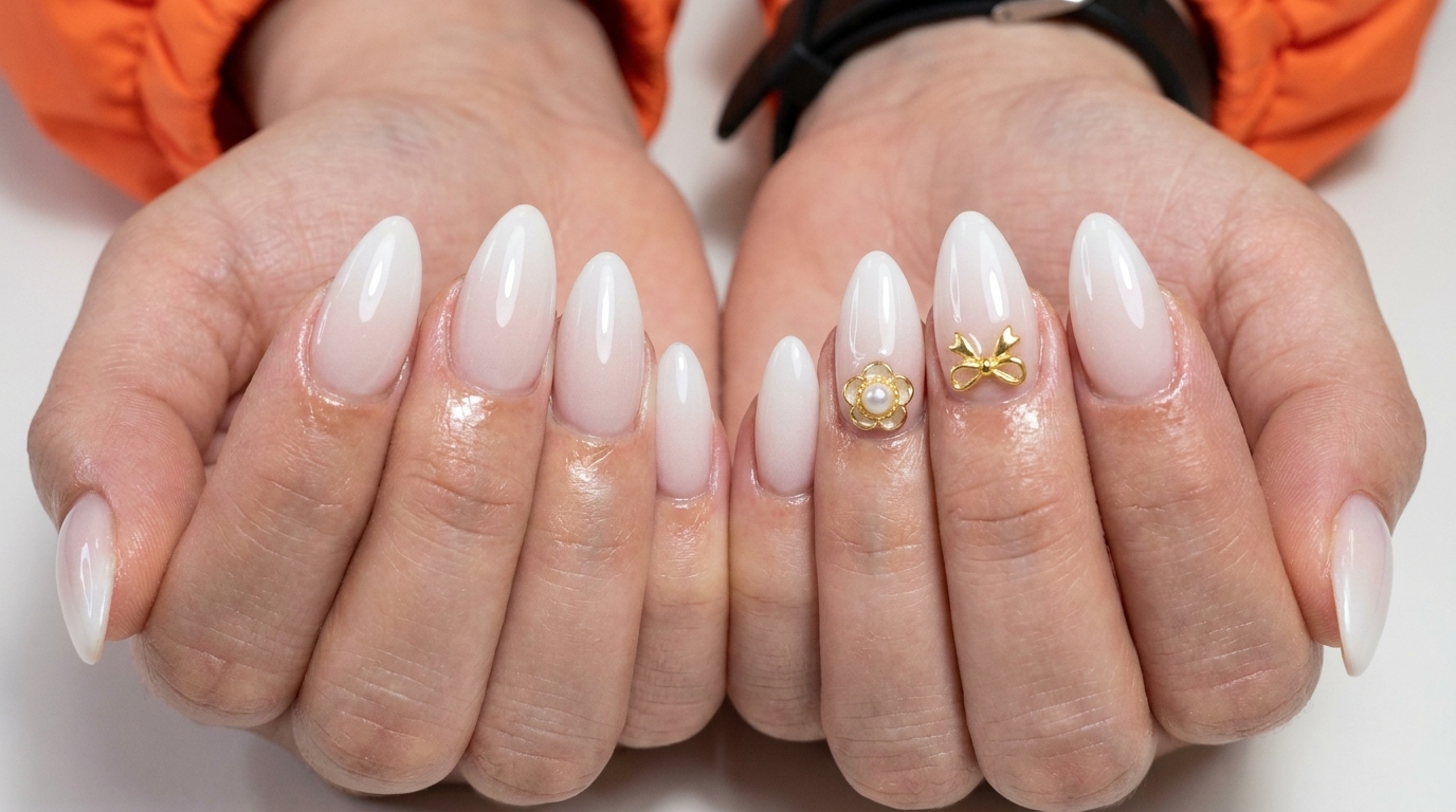 Unghie Ombré Bianche con Aerografo — Tutorial Elegante