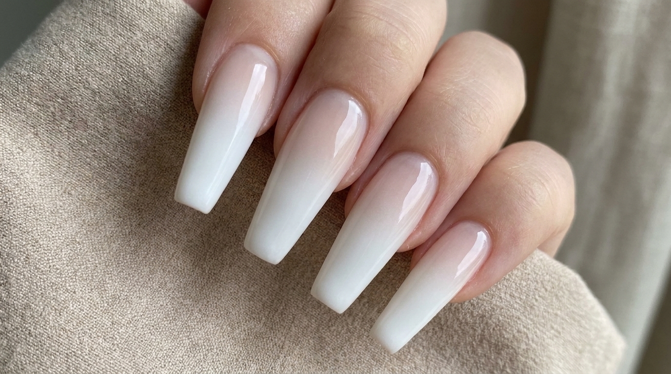 Unghie Ombré Bianche con Aerografo — Tutorial Professionale Passo dopo Passo