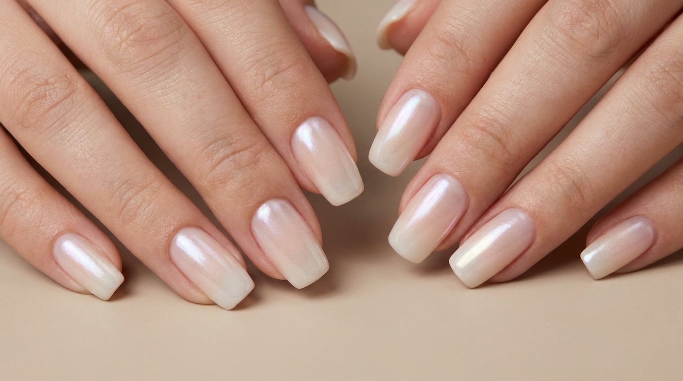 Unghie Bianco Latte con Sfumatura Cromata — Tutorial Professionale Passo dopo Passo