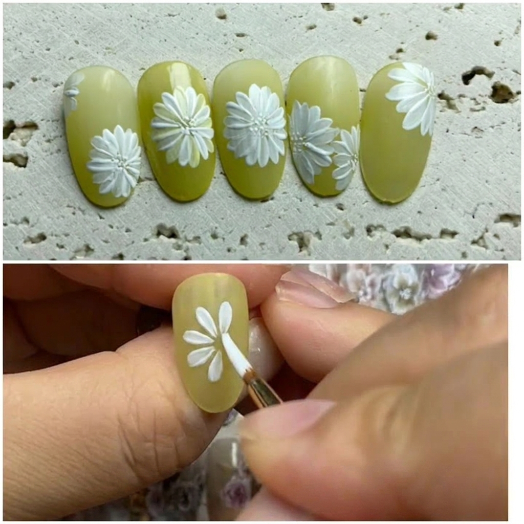 Un secondo petalo bianco aggiunto al design della margherita.
