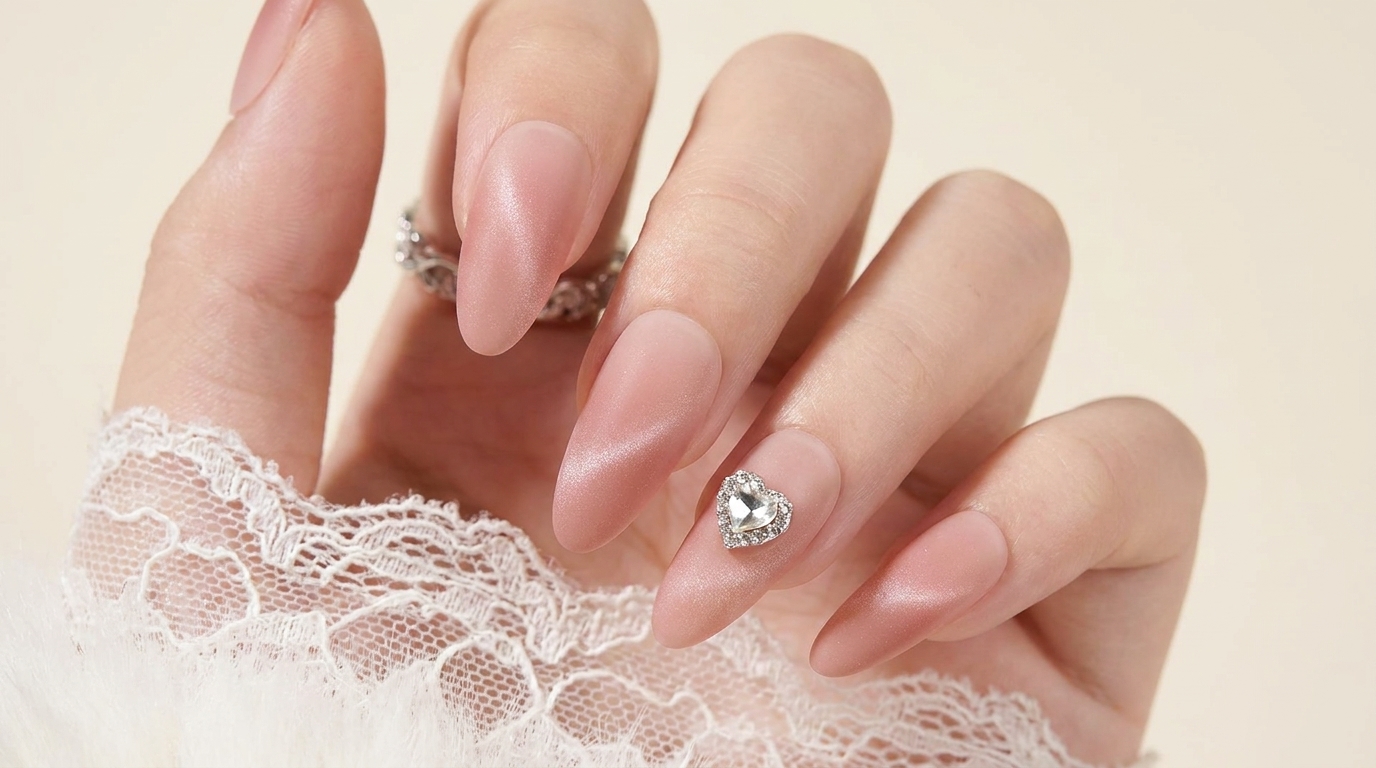 Unghie Finte Sfumate Nude e Cat Eye Opaco — Vetrina del Look