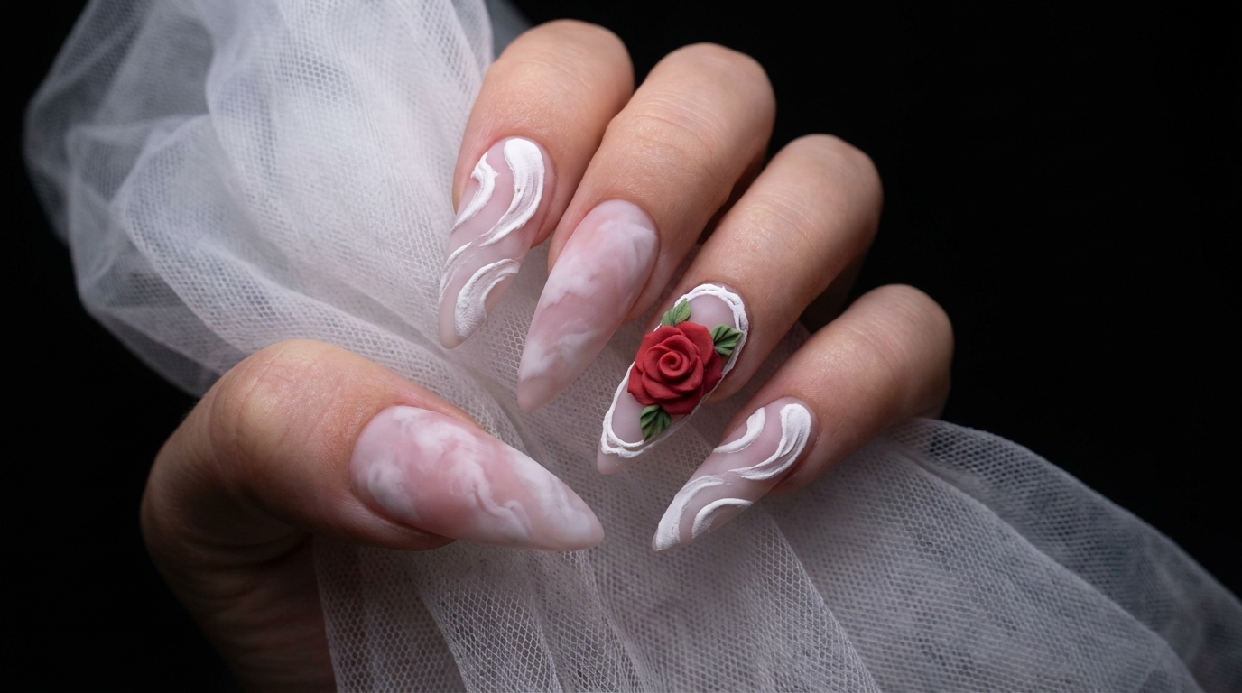 Rosa Plaster Gel: Rose in 3D e Decorazioni in Rilievo — Tutorial Passo dopo Passo