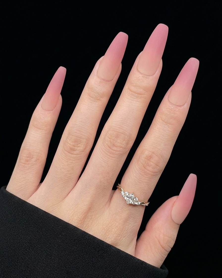 Una mano allinterno di una lampada LED per polimerizzare il secondo strato di base coat.