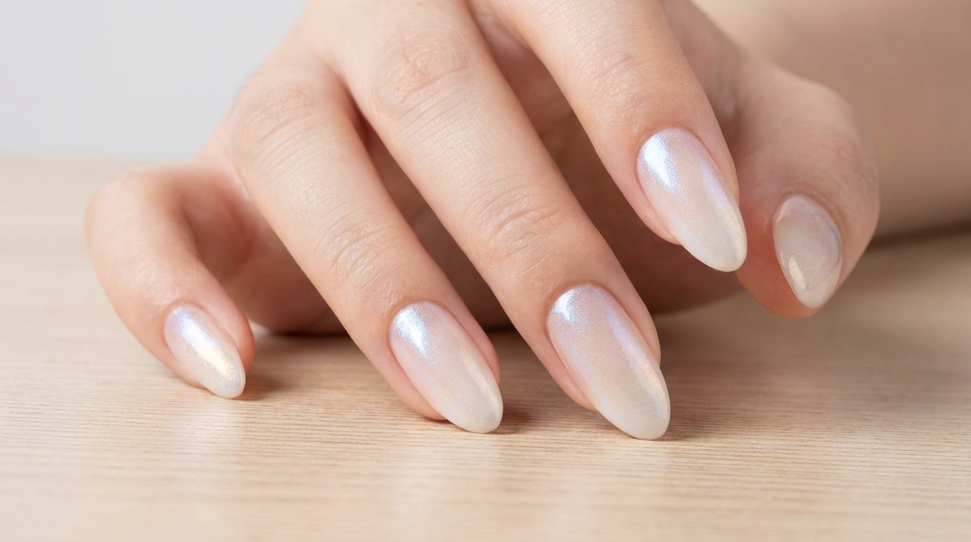 Unghie Milky White con Sfumato e Effetto Chrome — Tutorial Passo dopo Passo