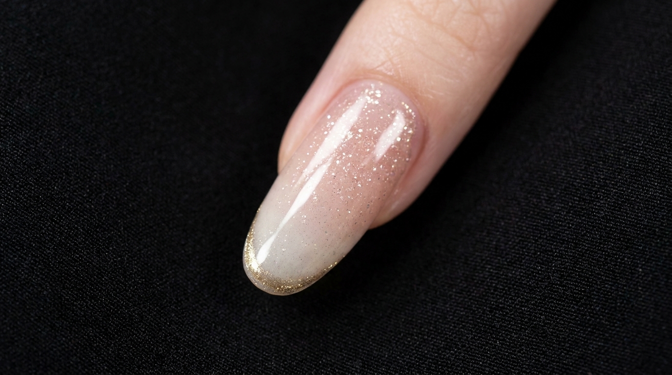 Unghie Sfumate Glitter White Moonlight — Tutorial Etereo Passo dopo Passo