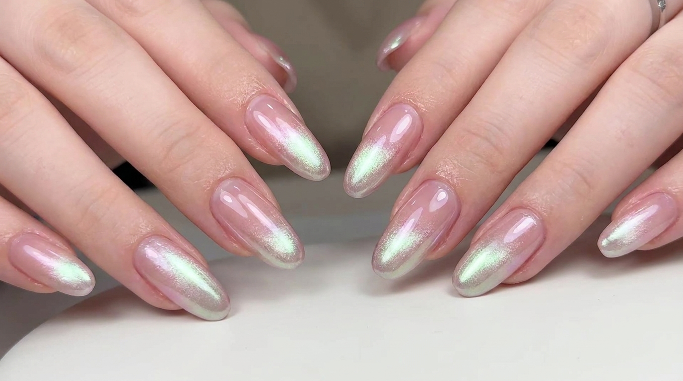 Unghie Aurora Gradient Cat-Eye — Tutorial per un Effetto Iridescente