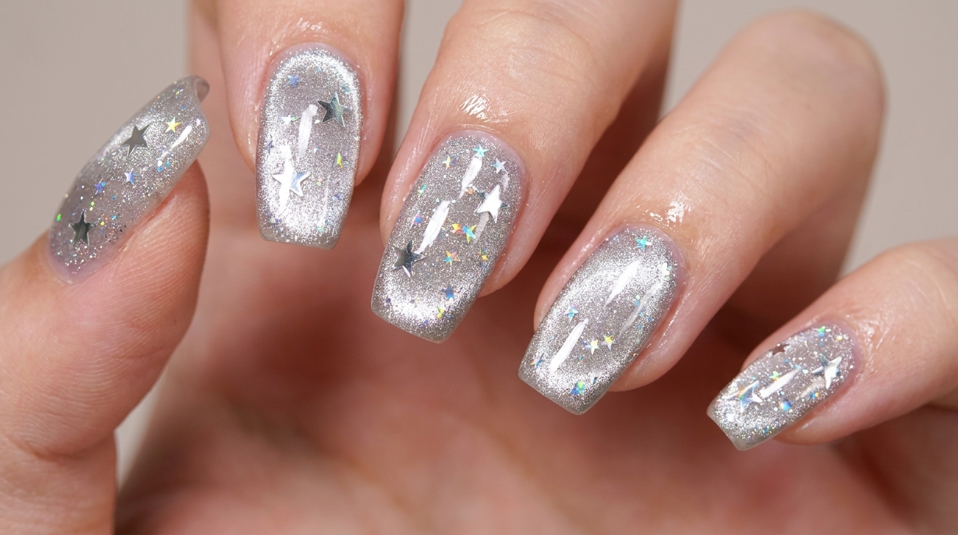 Unghie Cat Eye Galassia Stellata — Tutorial Passo dopo Passo