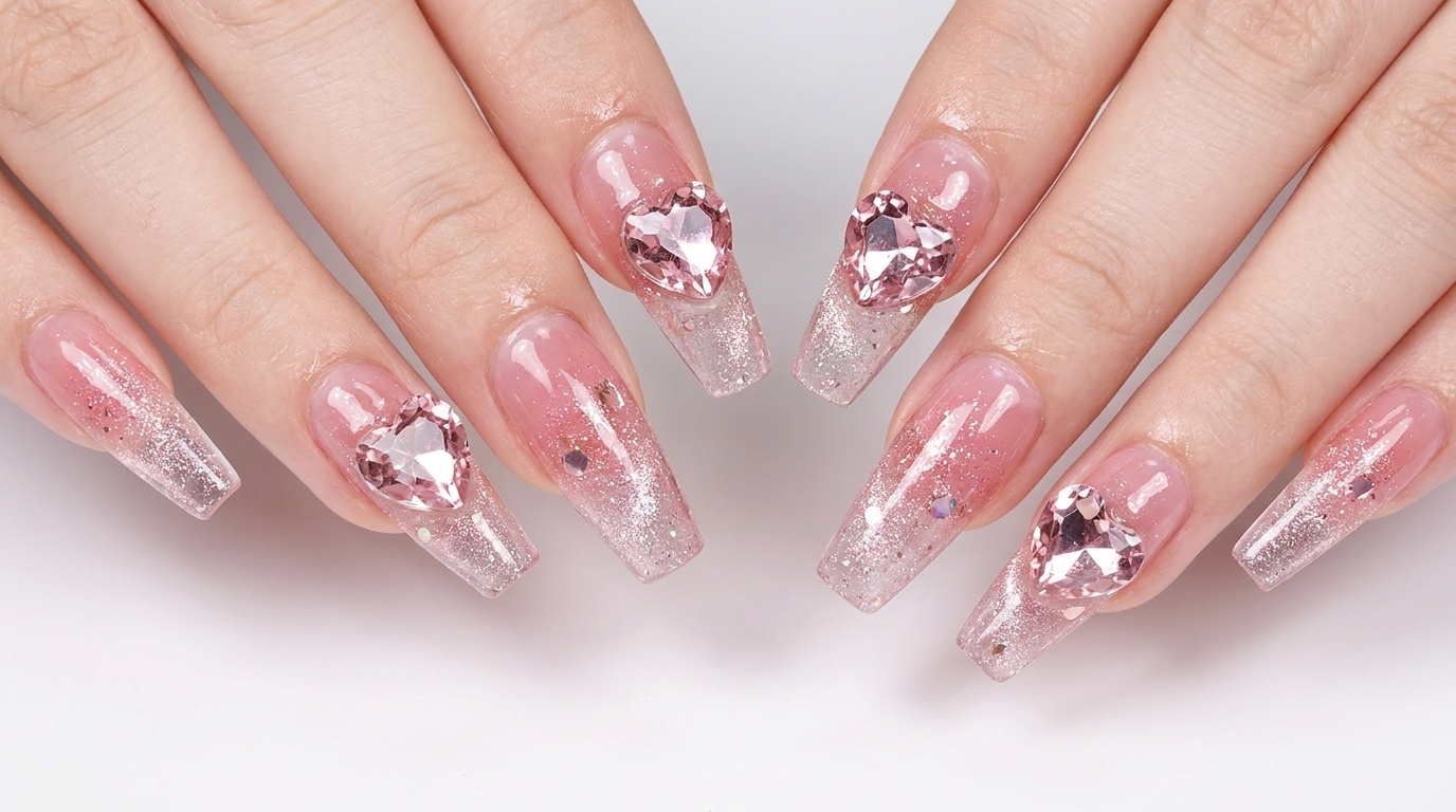 Unghie Cat-Eye Cristallo Rosa in Stile Fairy — Tutorial Passo dopo Passo