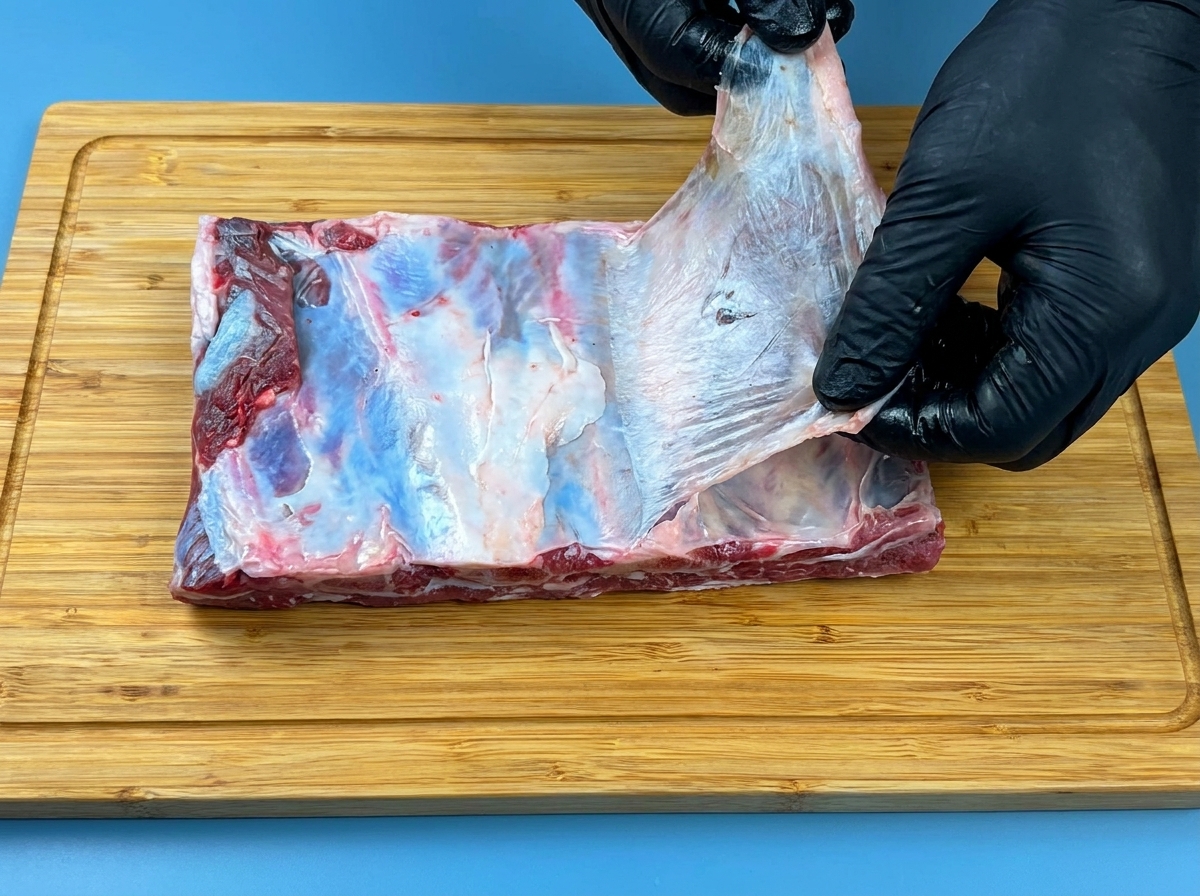 Un pennello liner sottile che applica gel 3D rosa per creare la sagoma di un fiocco su ununghia cromata.