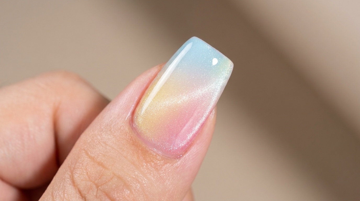 Unghie Gradient con Effetto Cat Eye — Tutorial Passo dopo Passo