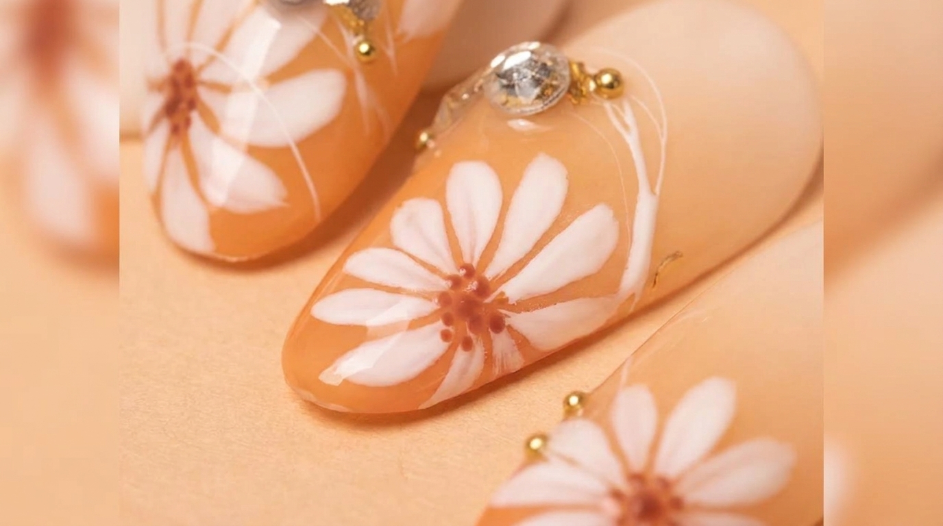 Unghie Gel Ombré con Margherite — Tutorial Passo dopo Passo