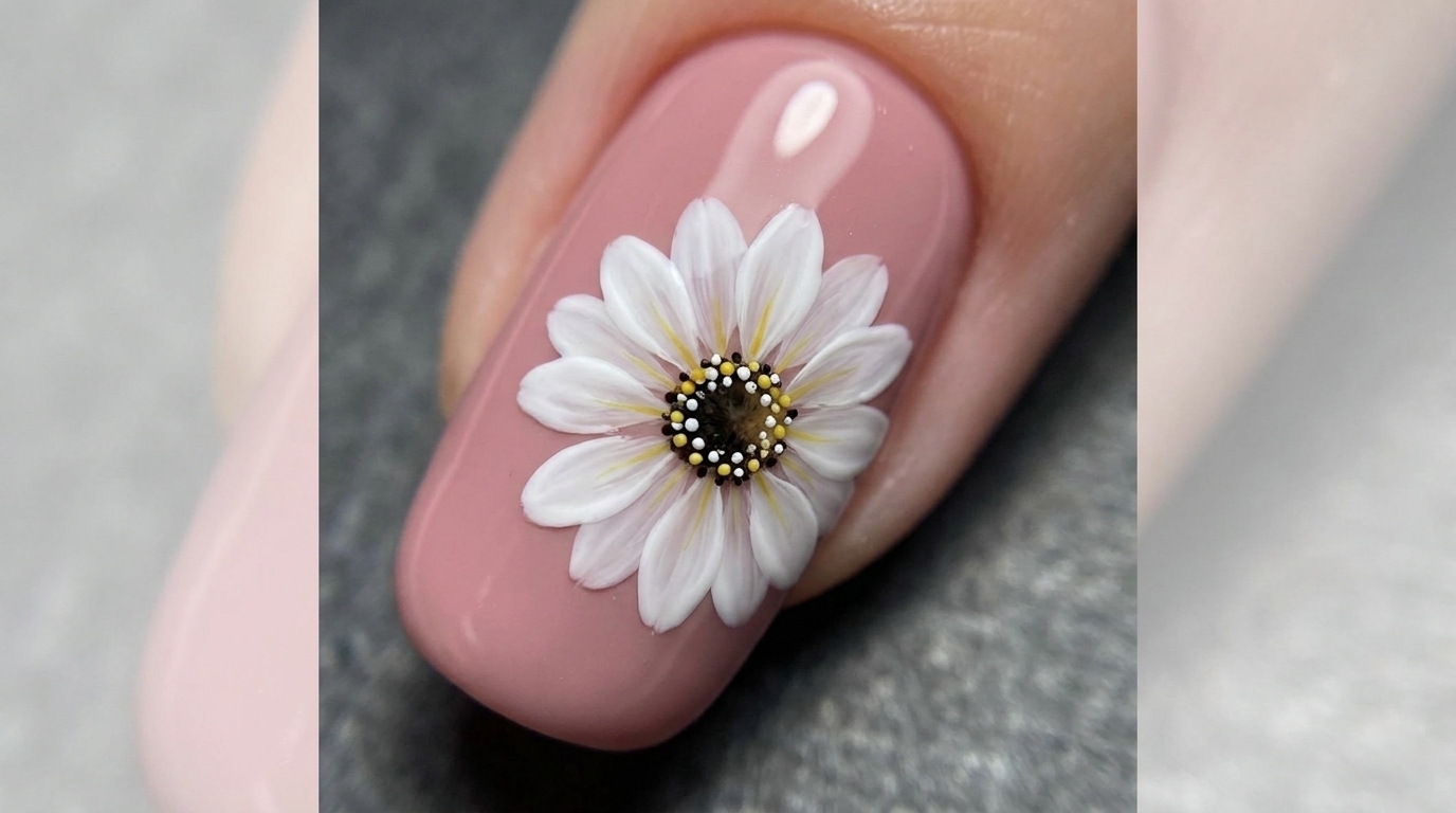 Nail Art Margherita a Doppio Strato: Guida Passo dopo Passo