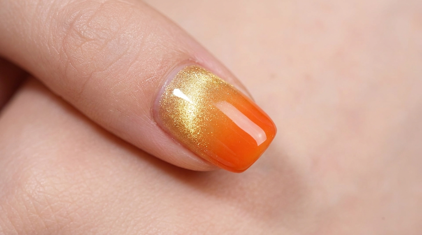 Unghie Cat-Eye Sfumate color Tramonto — Tutorial Passo dopo Passo