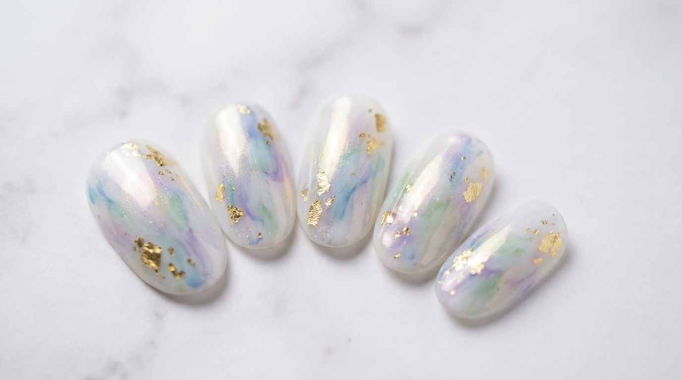 Nail Art Effetto Marmo Estivo: Tutorial Passo dopo Passo