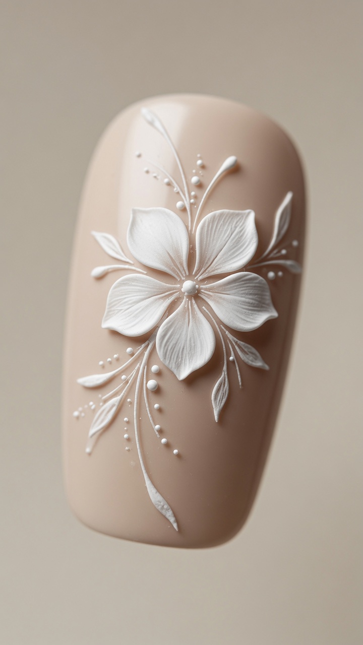 Nail Art Floral in Gel a Cinque Petali — Tutorial Elegante per Principianti
