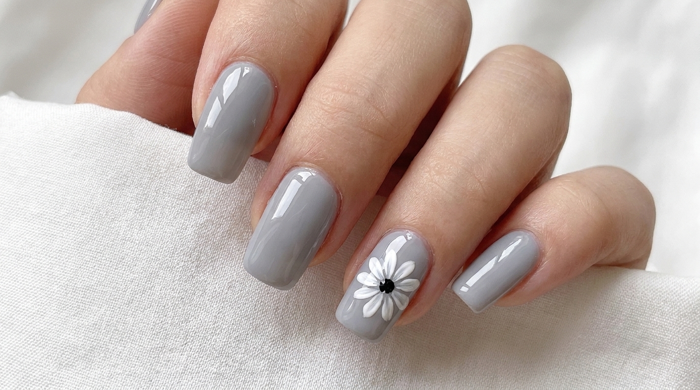 Manicure Gel in Stile Giapponese con Margherita — Tutorial Passo dopo Passo