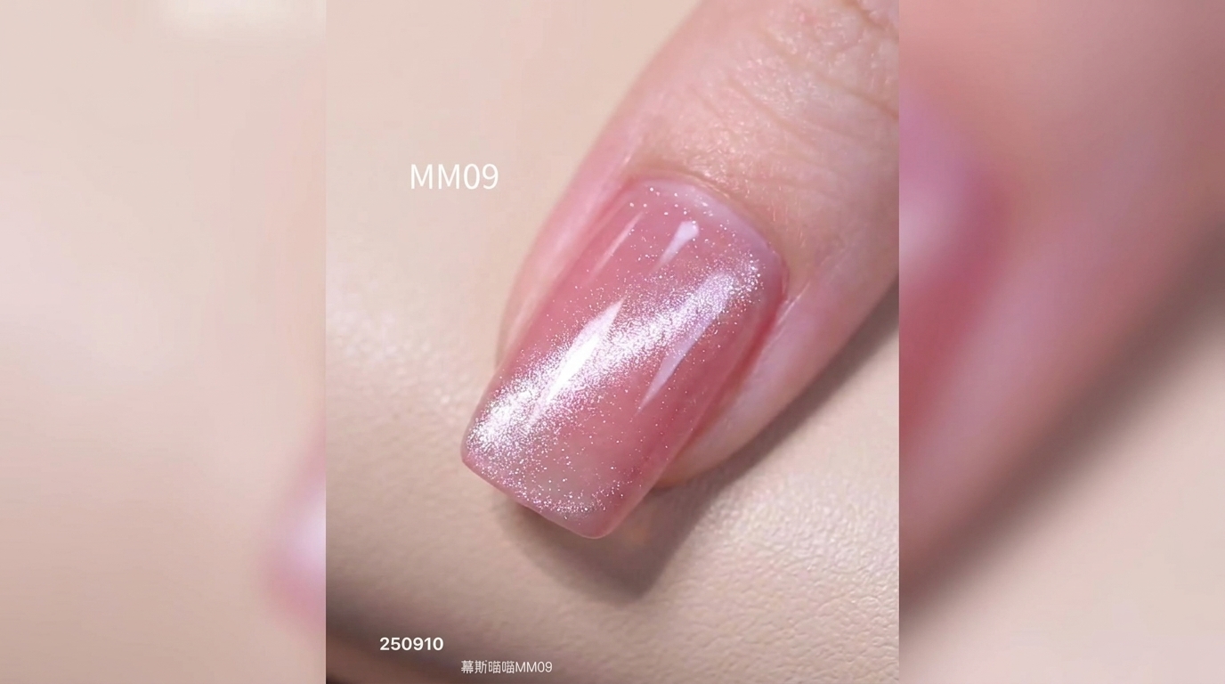 Unghie Magnetiche Cat-Eye Rosa Fiore di Ciliegio: Tutorial Passo dopo Passo