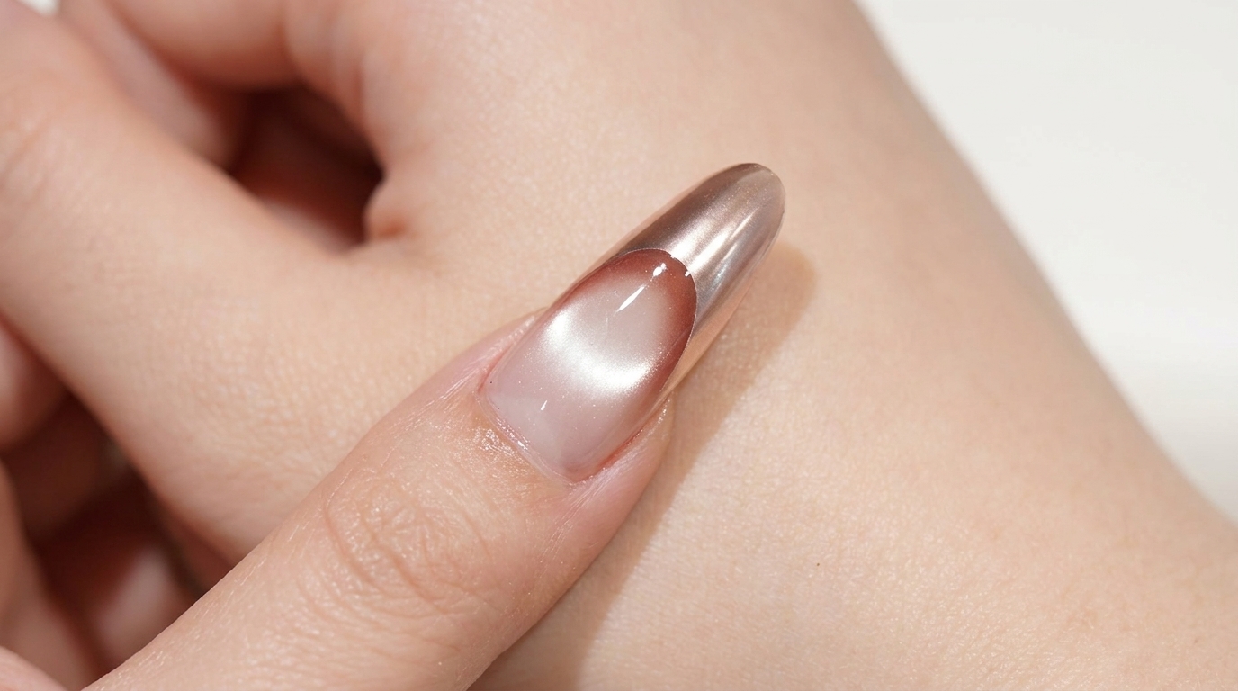 Unghie Cat Eye French Rosa Oro — Tutorial Eleganza Passo dopo Passo