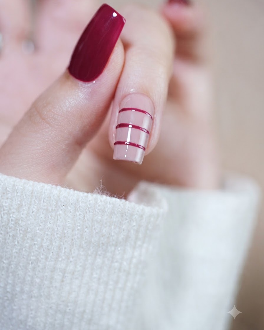 Un pennello che applica un secondo strato di ricco gel magenta per intensificare il colore.