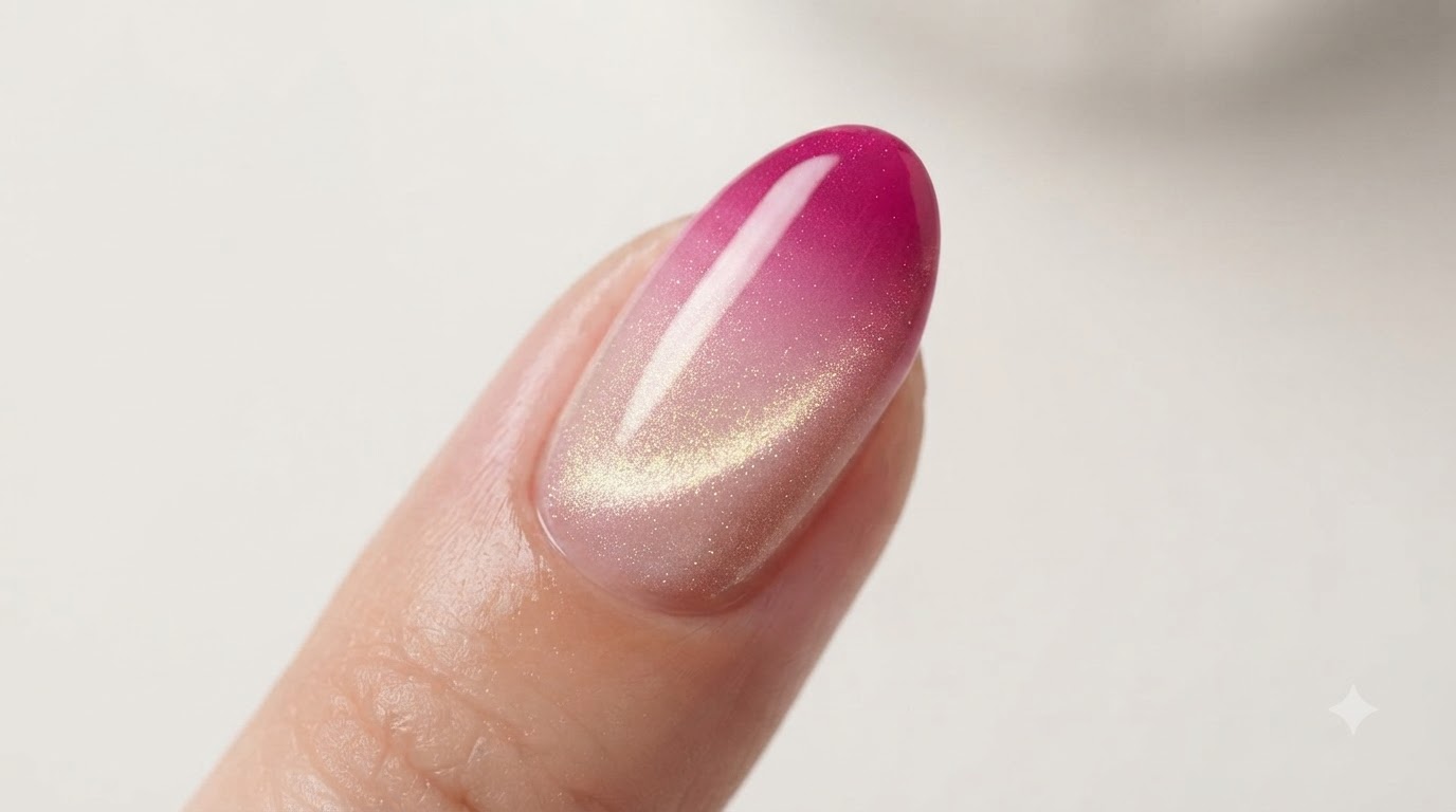 Unghie Gel Ombre Rosa & Cat Eye Magnetico — Tutorial Passo dopo Passo