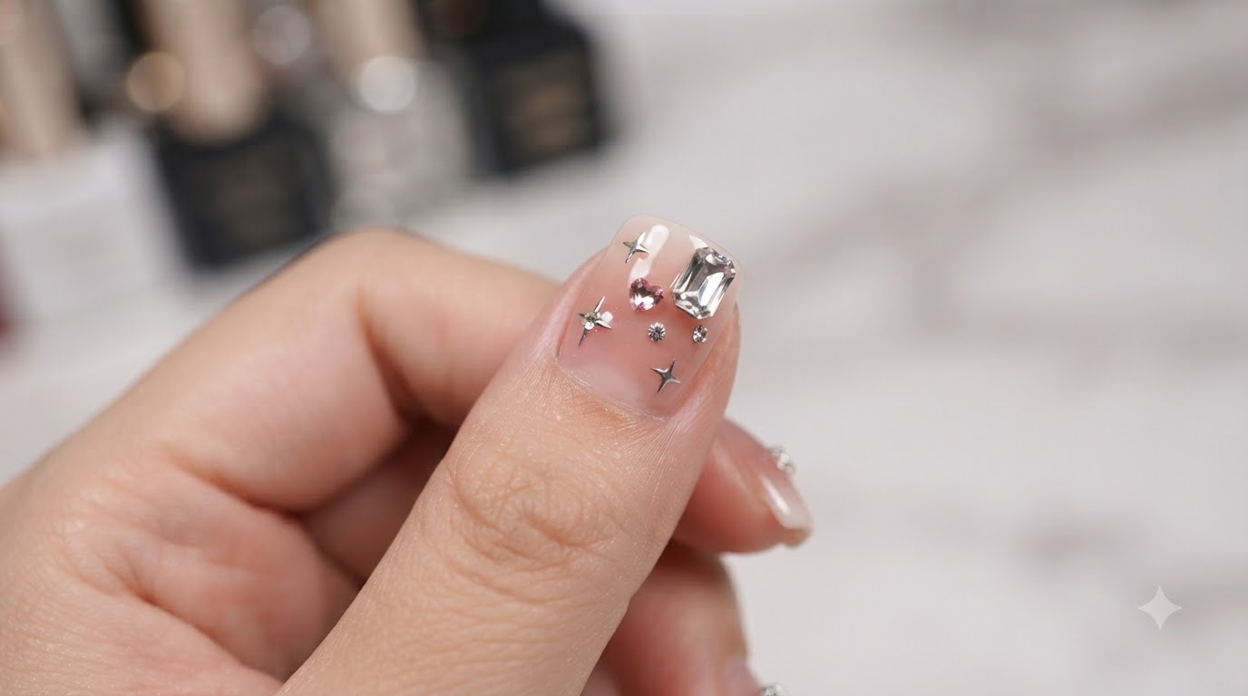 Tutorial per unghie corte French sfumato stile dolce