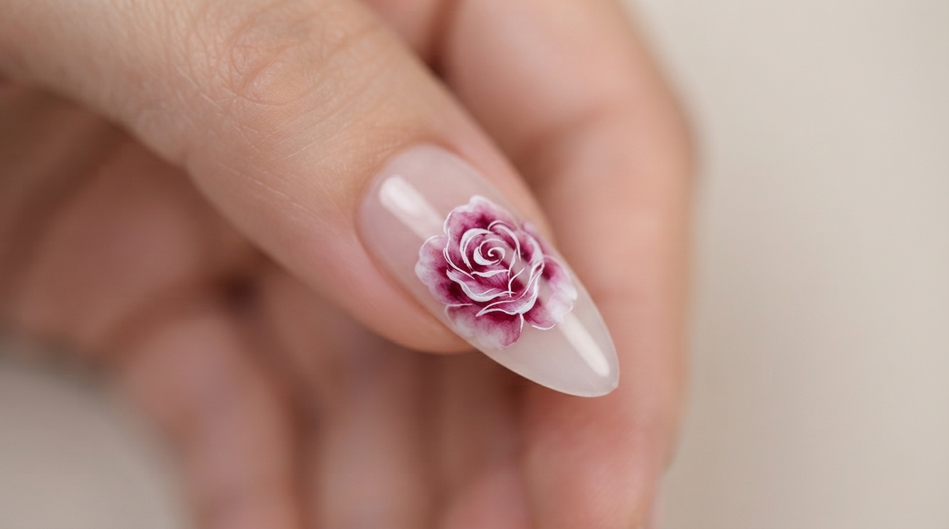 Watercolor Bloom Nail Art — Tutorial passo a passo in gel