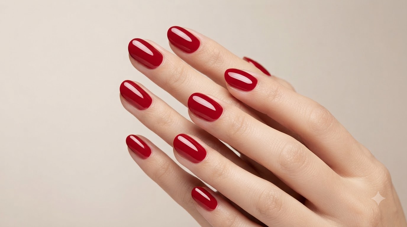 Manicure Semipermanente Rosso Classico Brillante — Tutorial Passo dopo Passo