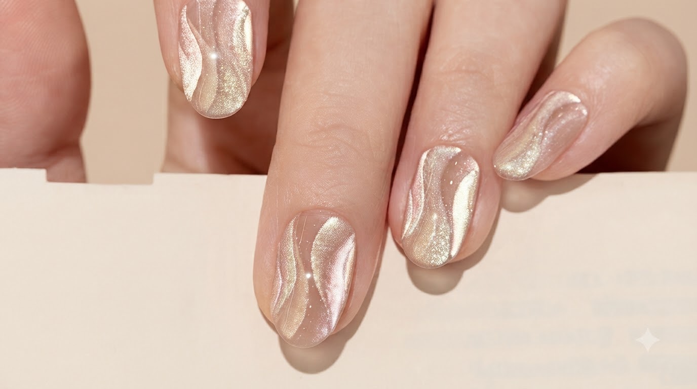 Silk Cat Eye Nail Art — Tutorial passo a passo per nastri dimensionali