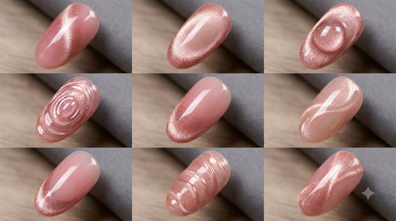 Multi-Style Cat Eye Nail Art — Umfassendes Magnet-Techniken-Tutorial