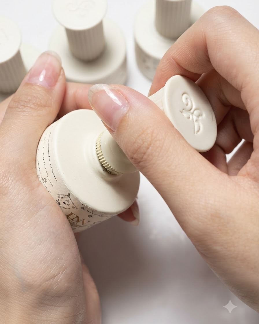 Un pennello piatto e arrotondato applica un generoso strato di smalto gel cat eye brillante su ununghia naturale.