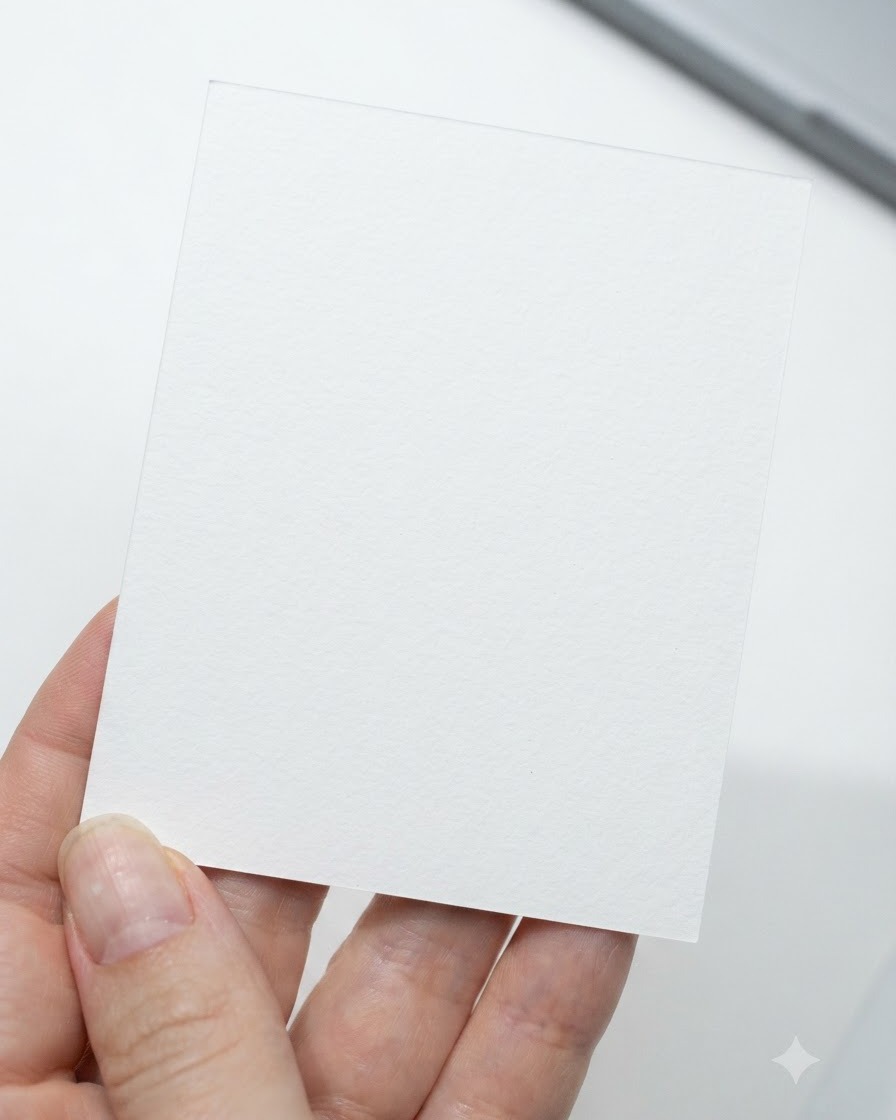 Un pennello da unghie che riveste la superficie di ununghia quadrata finta bianca con gel base trasparente.