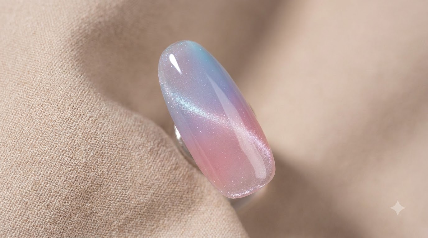 Unghie Cat Eye Gradient Rosa e Blu — Tutorial Passo a Passo per Principianti