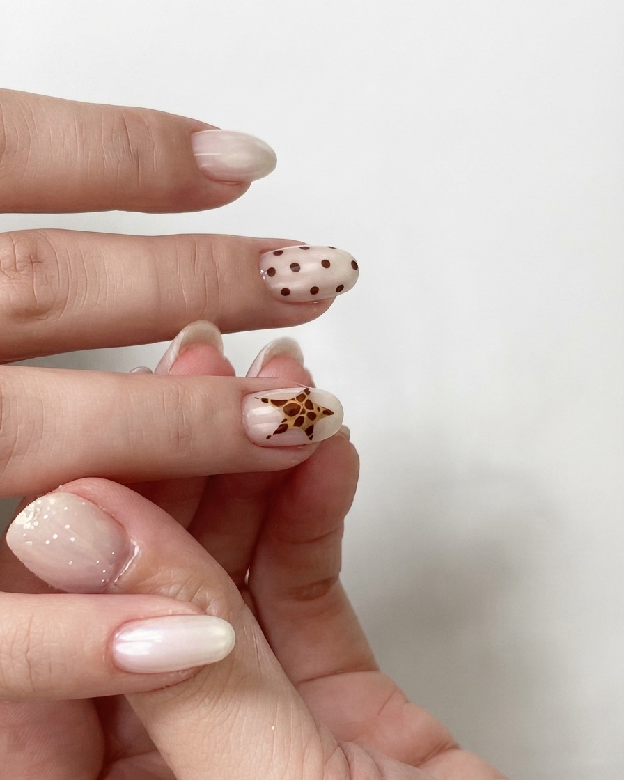 Un primo piano di dita appoggiate vicino a una lampada di polimerizzazione, che mostra le unghie appena trattate con il top coat.