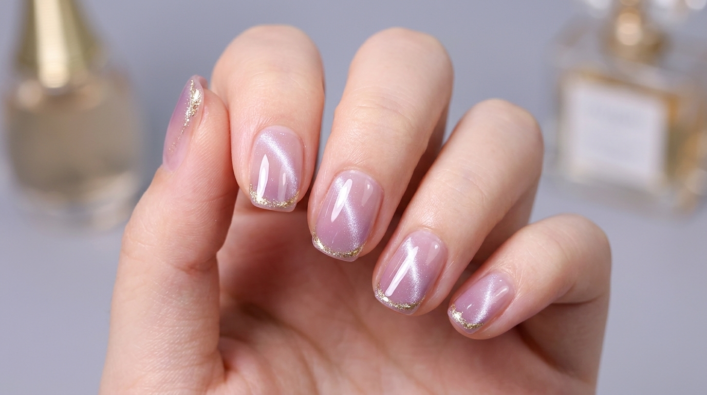 Unghie Cat Eye Sfumate Lavanda — Tutorial da Sogno con Effetto Luce Laterale