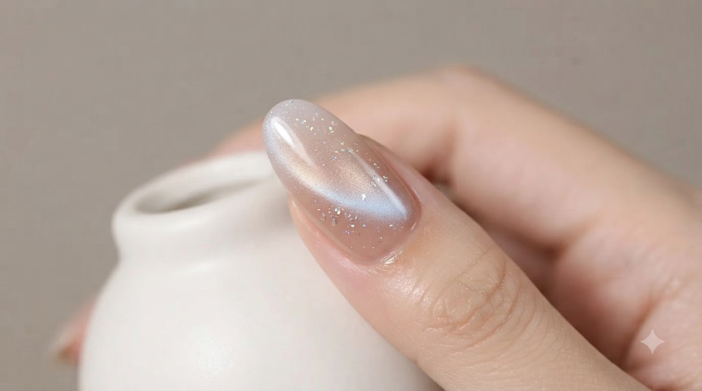 Unghie Cat-Eye Sfumate Nude — Tutorial Passo Passo per una Nail Art Estiva