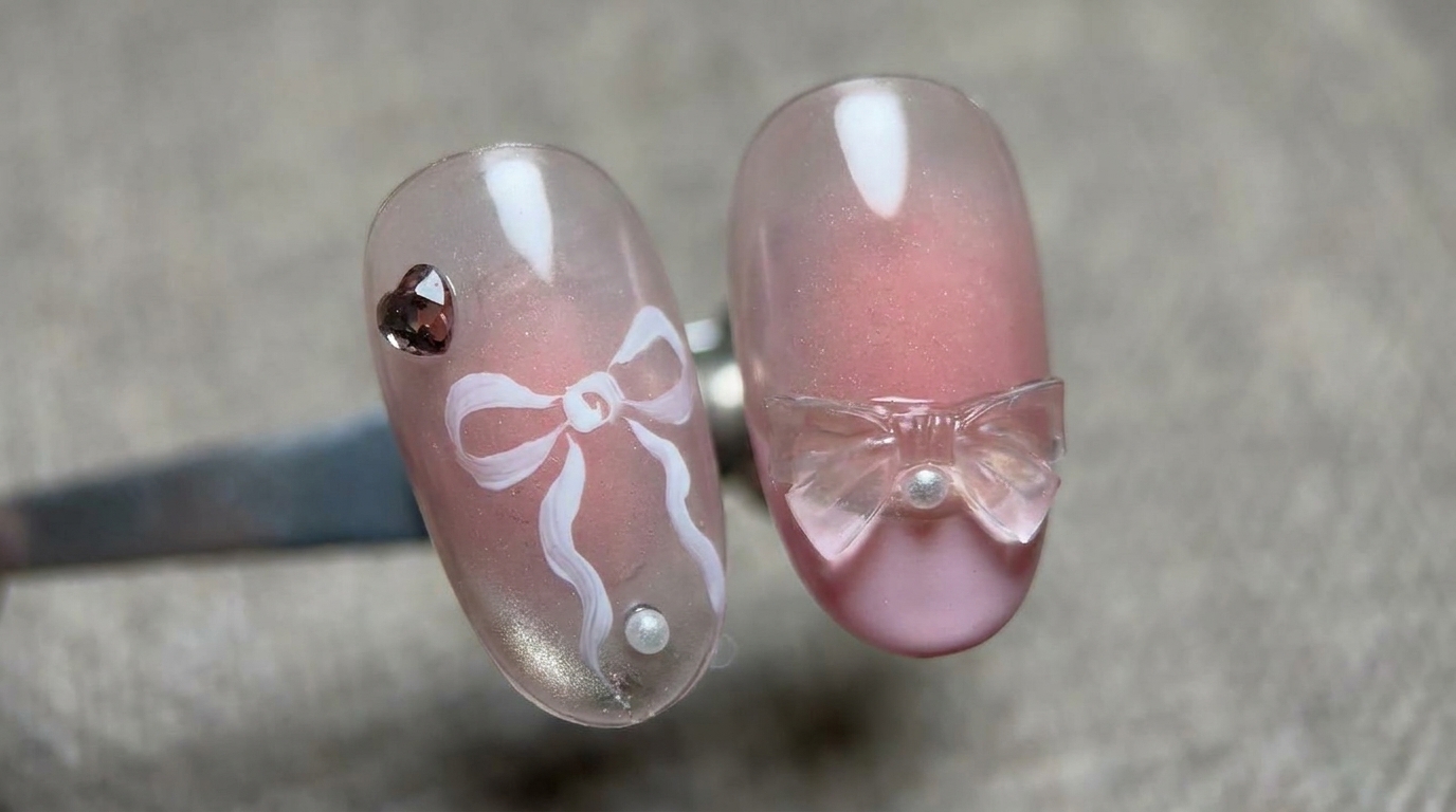 Unghia Gel con Fiocchi Trasparenti e French — Tutorial Passo a Passo