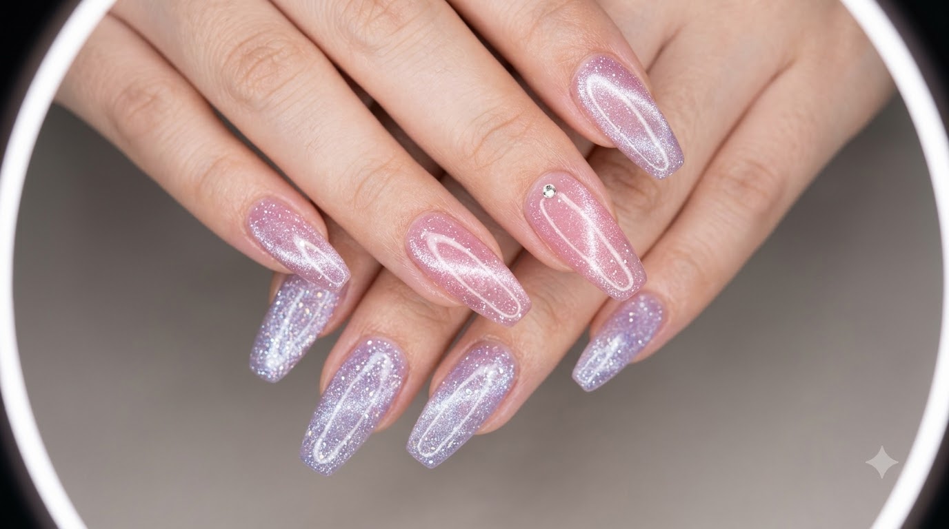 Unghie in Gel con Glitter Brillanti Enoi — Tutorial Passo dopo Passo
