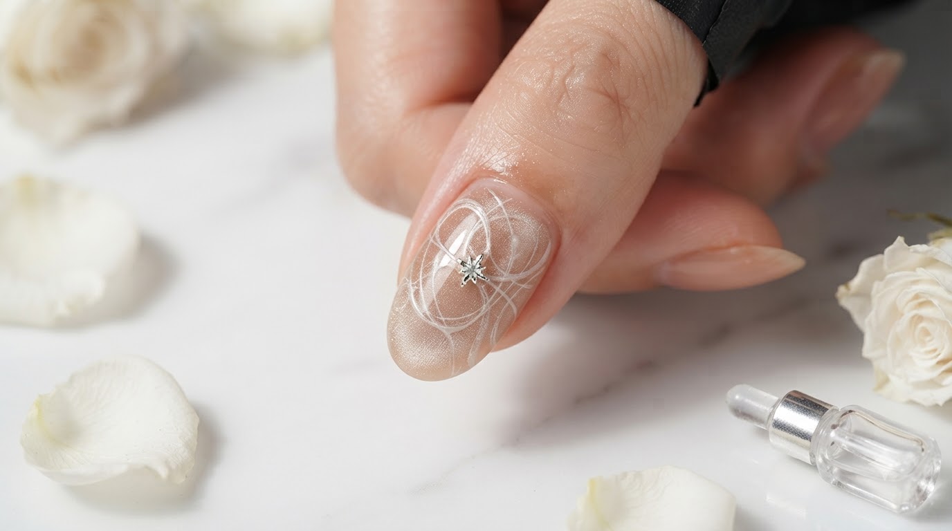 Unghie Cat Eye Stellari e Glitter Gradient — Tutorial Passo dopo Passo