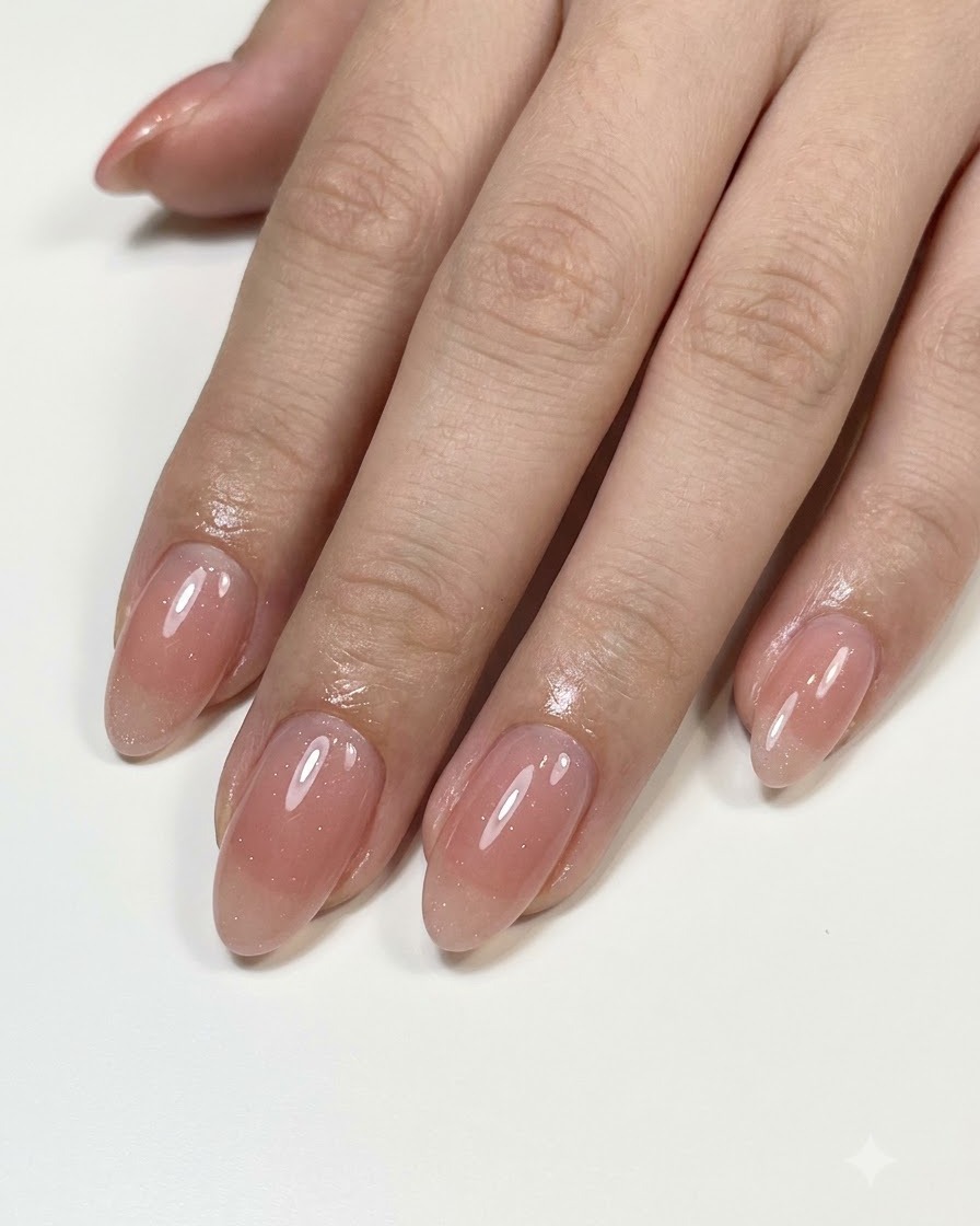 Un pennello liner sottile che pulisce e leviga lapplicazione del gel colorato vicino alla zona delle cuticole.