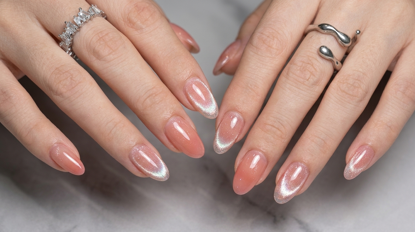 Sfumatura Pesca e Unghie Gel Cat-Eye Magnetiche: Tutorial Passo dopo Passo