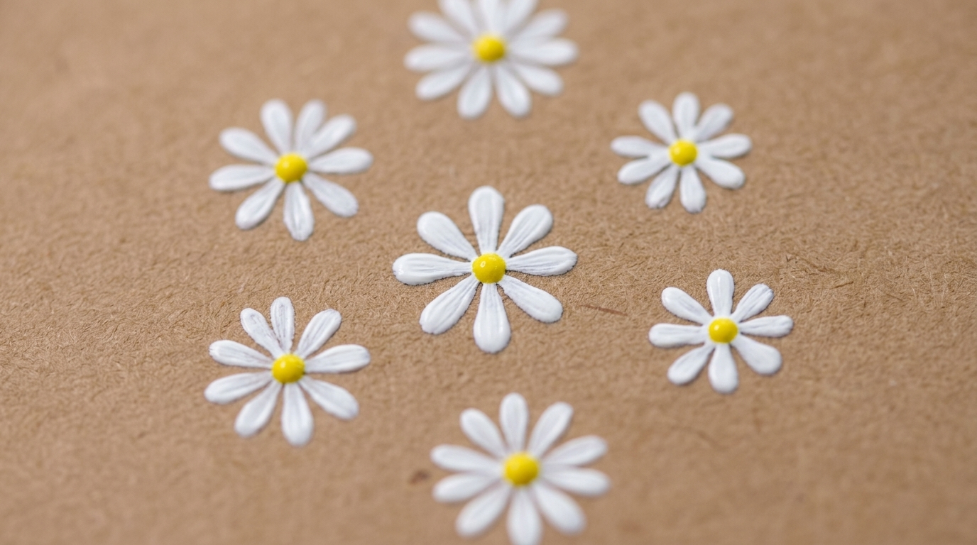 Gänseblümchen-Positionierungs-Nail-Art — Anfänger-Tutorial für handgemalte Blumen